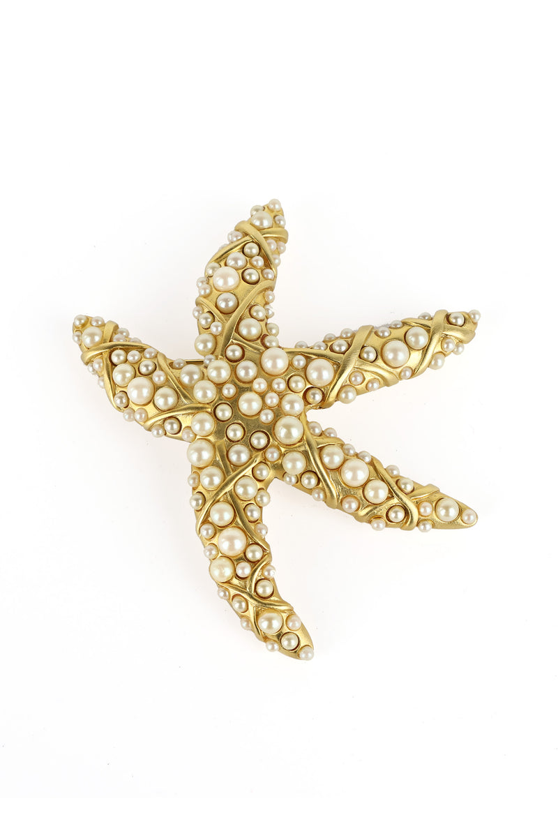 Large Vintage 1980s Les Bernard Starfish Brooch