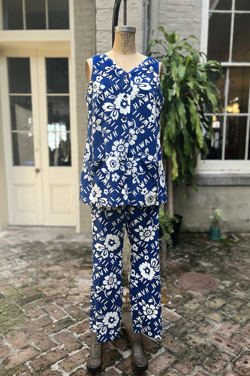 Vintage 1960s Hawaii Two-Piece Set