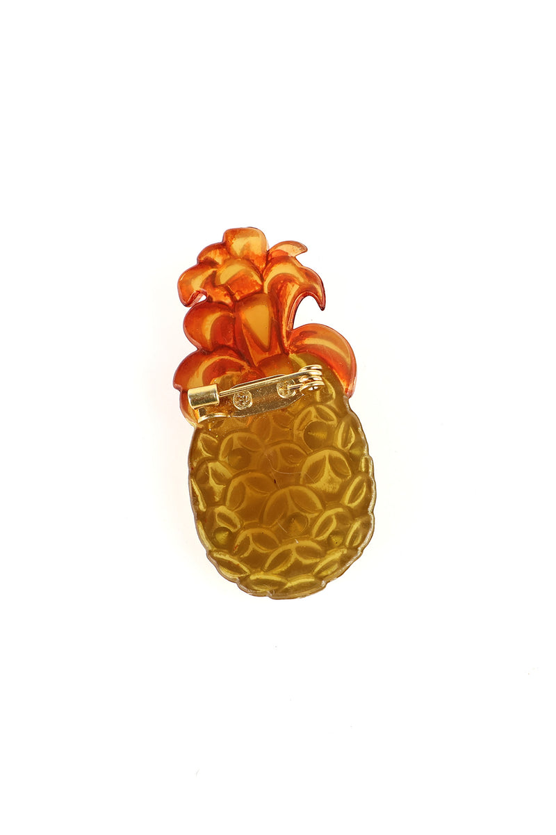 Vintage Rhinestoned Pineapple Brooch