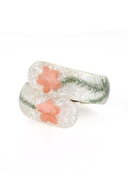 1950s Vintage Confetti Lucite Clamper Bracelet